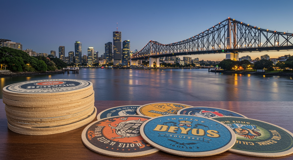 custom printed coasters in brisbane