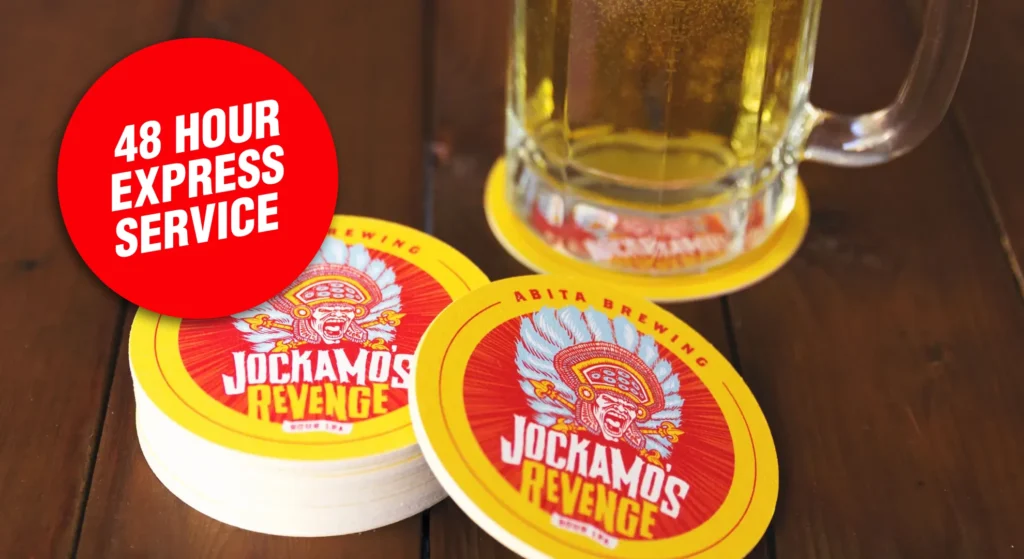 short run digitally printed coasters 4