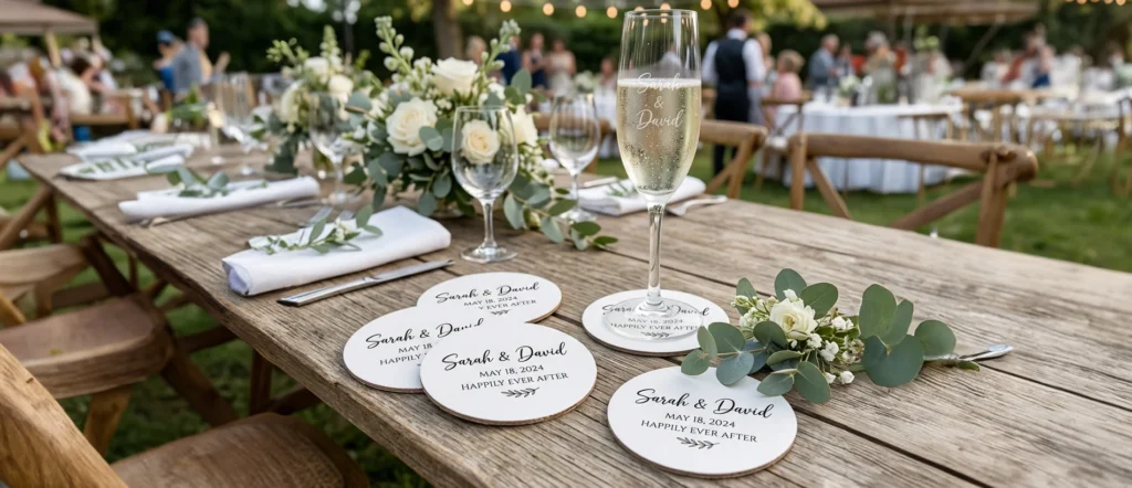 custom coasters for weddings
