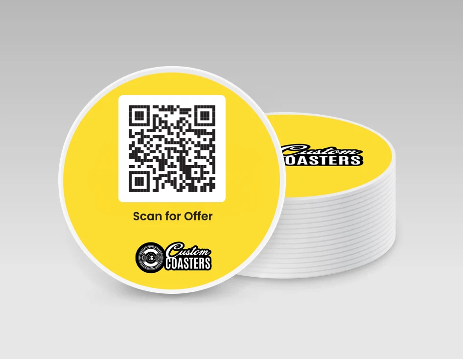 qr code beer coasters 1