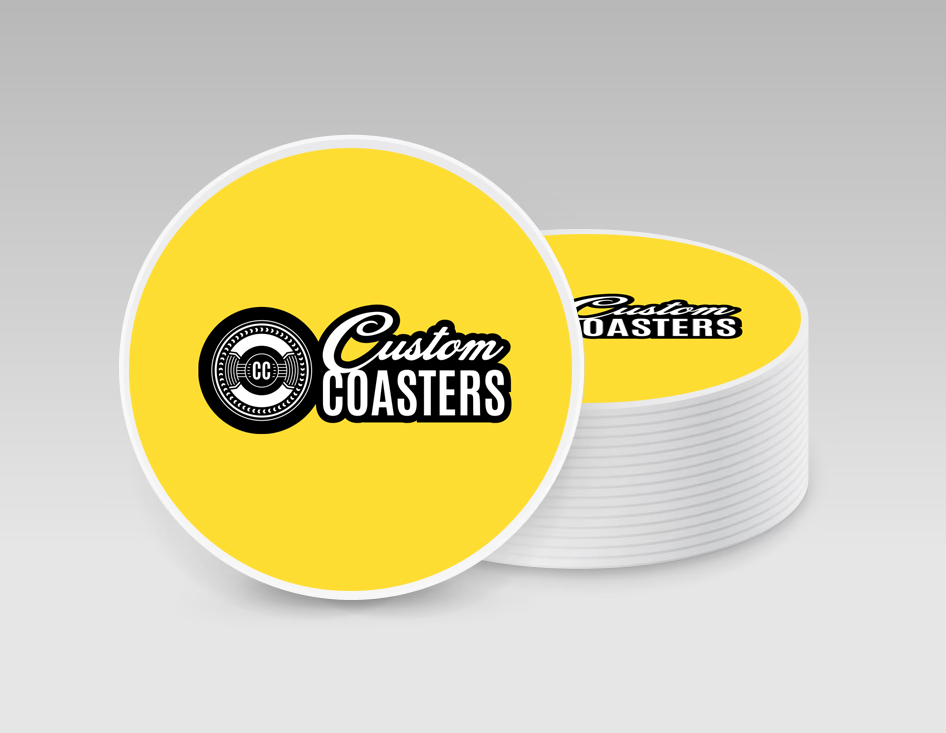 round printed beer coasters
