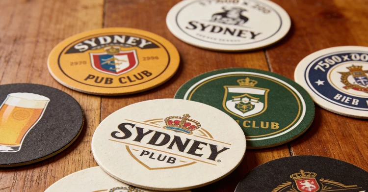 beer coaster printing options