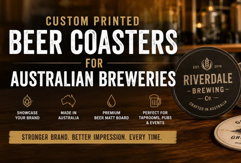 Custom Printed beer Coasters for Australian Breweries