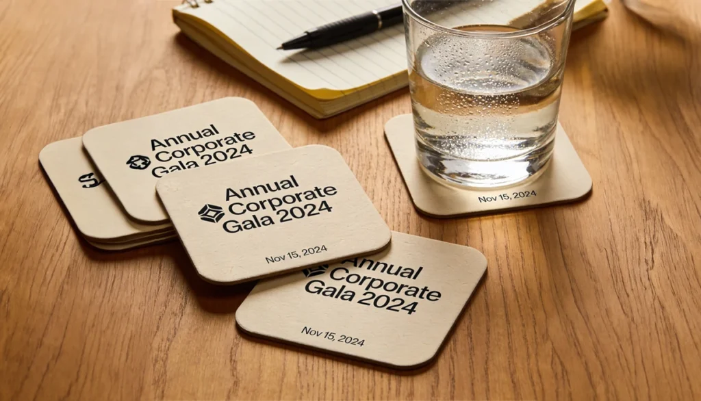 custom coasters for conferences
