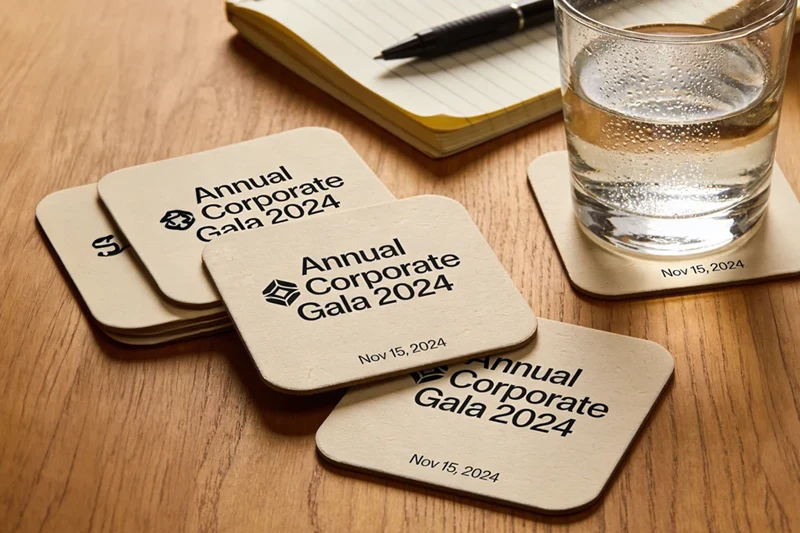 custom coasters for conferences and events