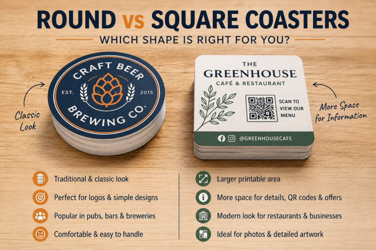 Round VS Square Beer Coasters which shape is right for you?